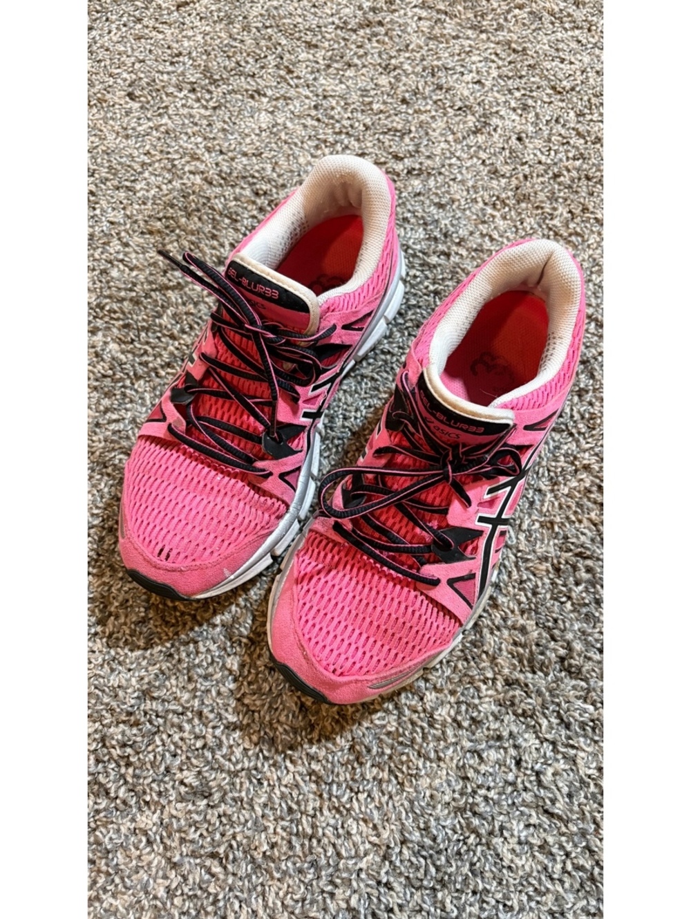 Asics Gel-Blurr 33 Pink Running Shoes Size 10